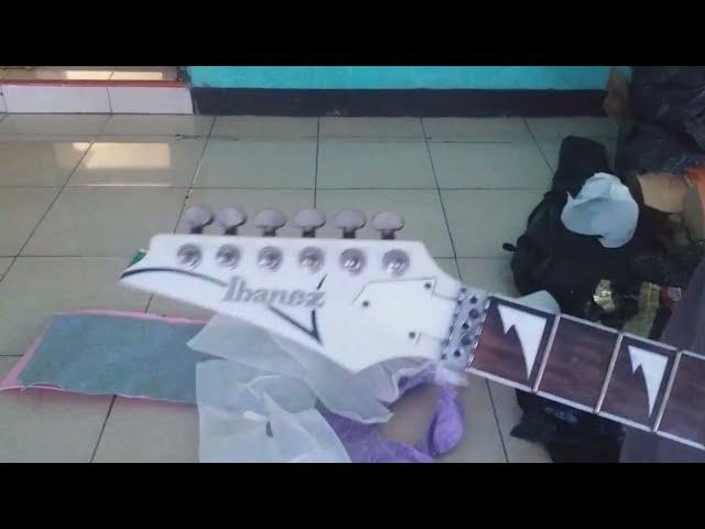 Unboxing gitar Ibanez RG series custom warna putih #verdi vengeance