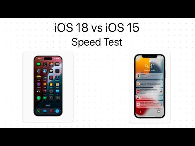 iOS 18 vs iOS 15: Speed Test