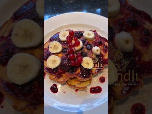 Easy , healthy, tasty, fluffy, berry Pancake