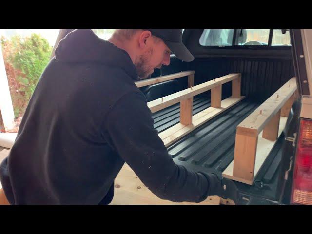 Truck Bed Camper Build | Simple, sturdy and modular sleeping platform.