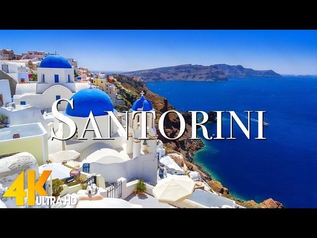 Santorini 4K - Scenic Relaxation Film With Inspiring Cinematic Music - 4K Video Ultra HD