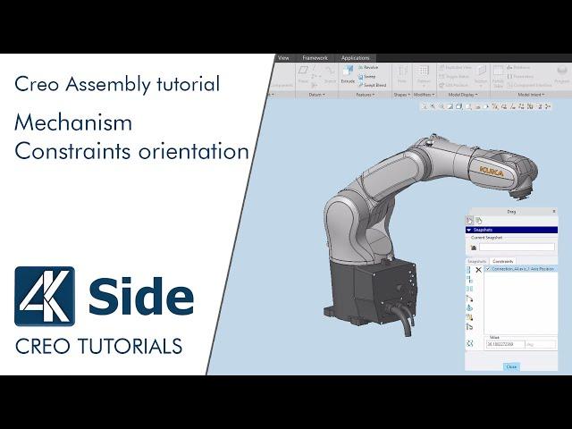 Creo Mechanism  - custom Constraints orientation