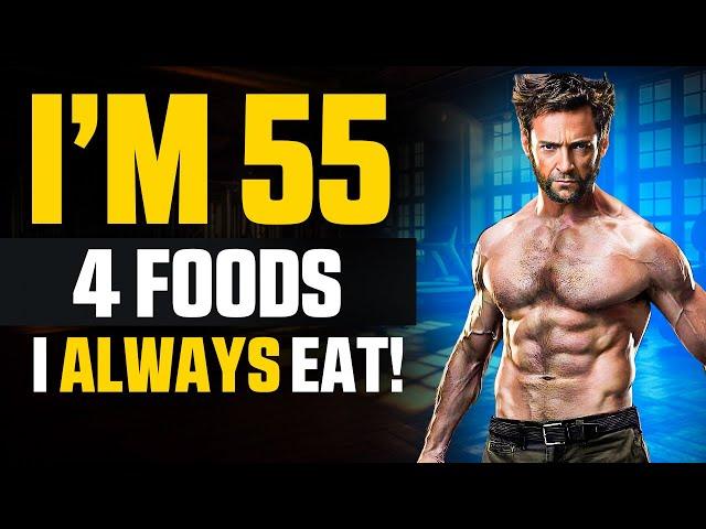 Hugh Jackman (55 yr) Still Looks 29   I EAT 4 FOODS & Don't Get Old!