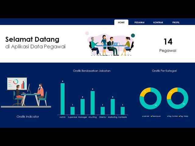 APLIKASI DATA PEGAWAI EXCEL | TANPA VBA EXCEL