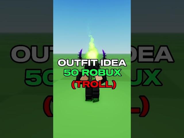 Troll Outift Idea For 50 Robux #roblox #robloxshorts #shorts