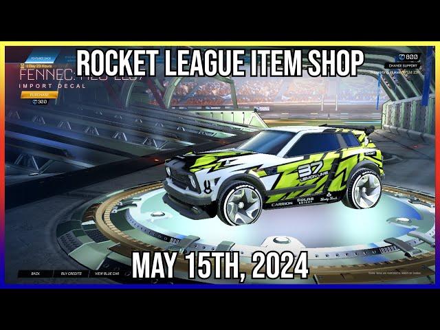 IMPORT FENNEC NEO-LL37 DECAL! Rocket League Item Shop (May 15th, 2024)
