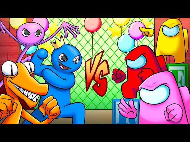 RAINBOW FRIENDS vs. AMONG US!? (Cartoon Animation)