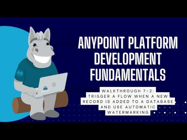 [Mulesoft] Anypoint Platform Development Fundamentals - Add new record in DB & use watermarking