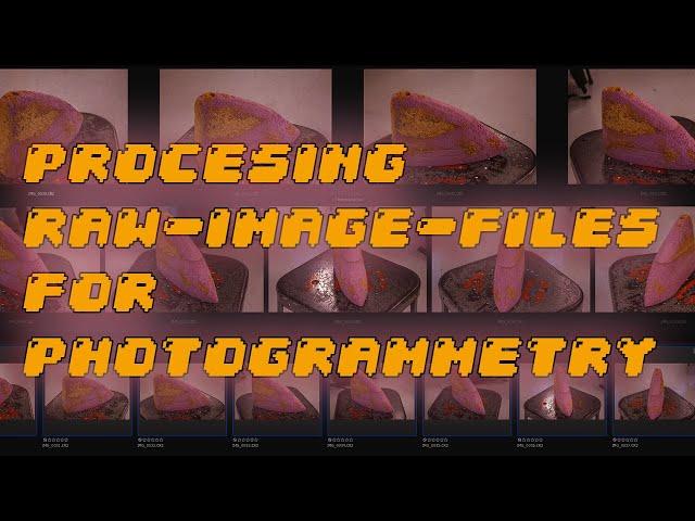 Processing Raw Image Files for Photogrammetry