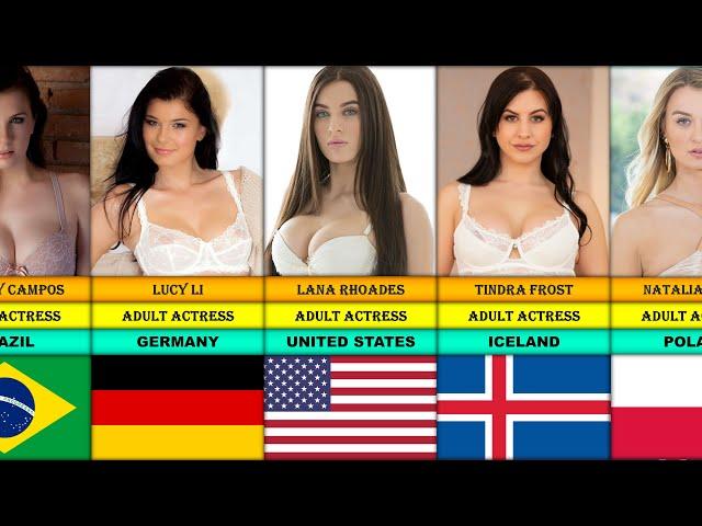 Adults Stars From Different Countries |  Top 10 Most Beautiful Porn Stars in 2024