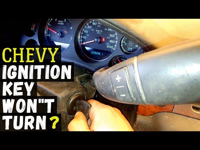 GMC TRUCK / VAN / CAR  IGNITION KEY WON'T TURN? HOW TO START THE ENGINE | NO TOOLS NEEDED