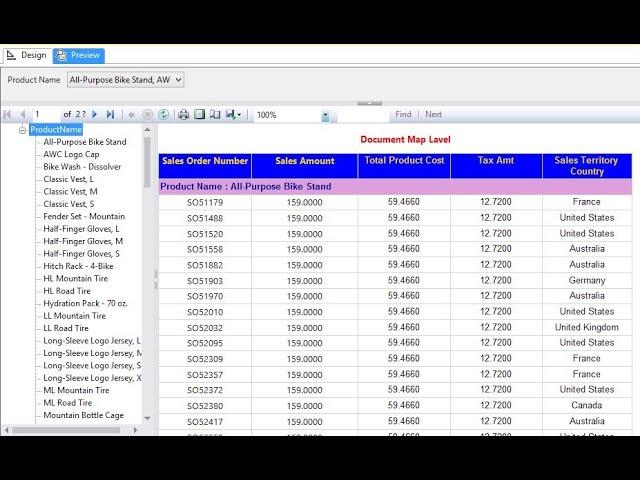 Document Map Label in SSRS | rohit techvlog