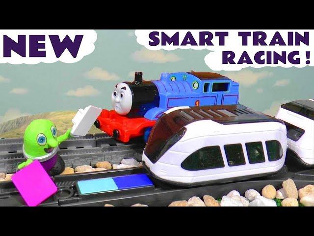 Thomas And Friends Racing The New Intelino Smart Train In A Funny Funlings Story