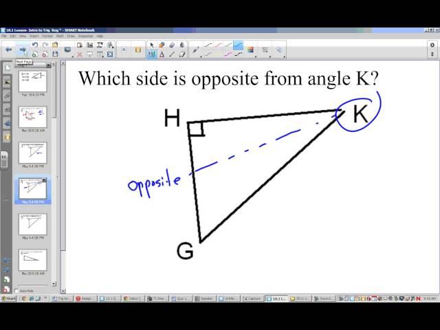 Level One Trig Finidng Sine Cosine Tangent