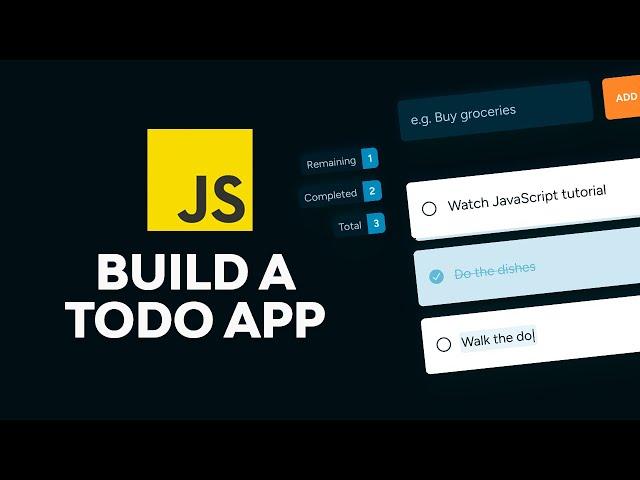 Build a TODO App With JavaScript (And Local Storage)