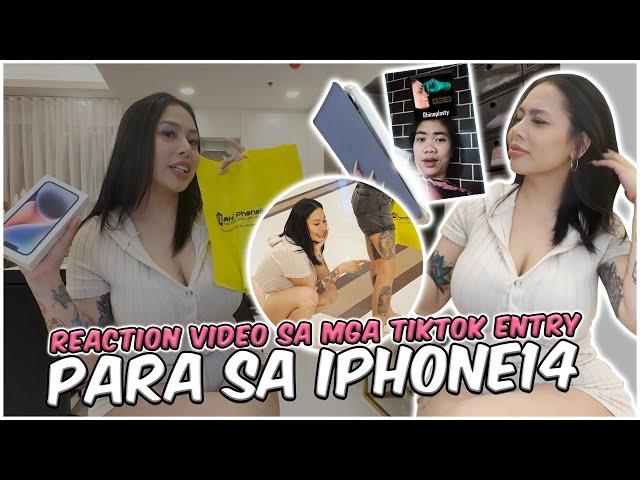 TIKTOK ENTRY REACTION VIDEO | SINO MABIBIGYAN NG IPHONE 14?