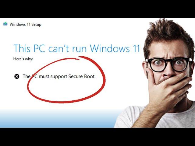 Fix: This PC can't run Windows 11 - The PC must support Secure Boot (Legacy BIOS Mode to UEFI) 2023