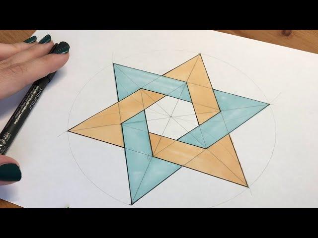 TRIANGULOS ENLAZADOS, Actividades Dibujo Técnico E.S.O