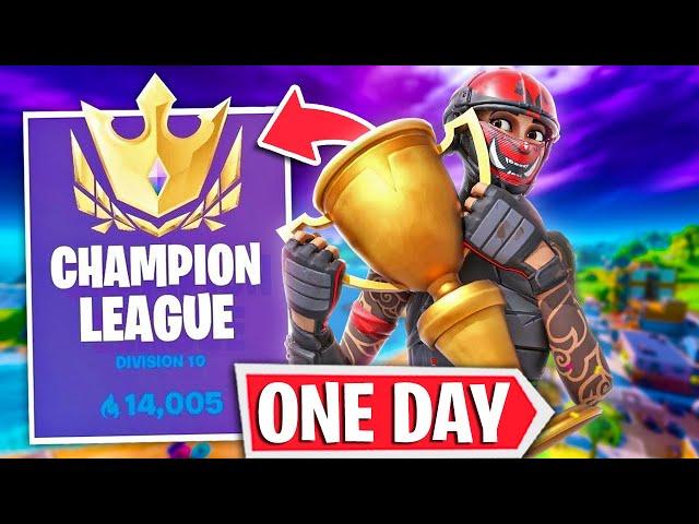 How To Get Champion Division In ONE DAY! (Fortnite Tips & Tricks) | Kybo