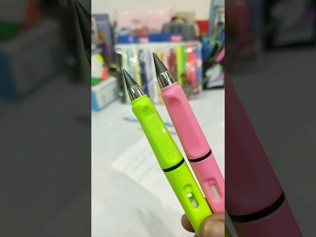 Normal v/s Mechanical v/s Eternal Inkless Pencil  #shorts #stationery #schoolsupplies