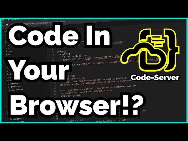 Code Server Is An AWESOME Replacement for VS Code!