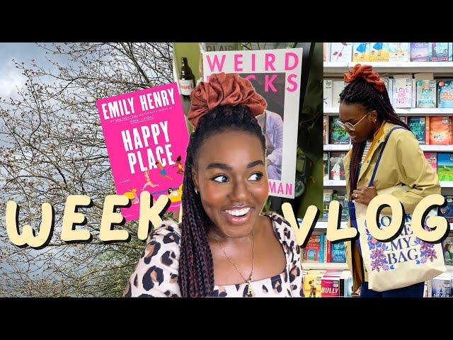 a (very) mundane weekly reading vlog | literary fiction, romance, skincare routine & book shopping