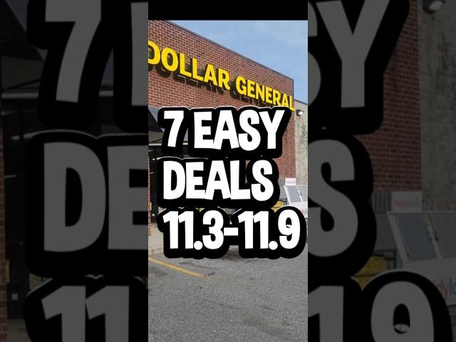 7 Easy Dollar General Deals 11.3-11.9