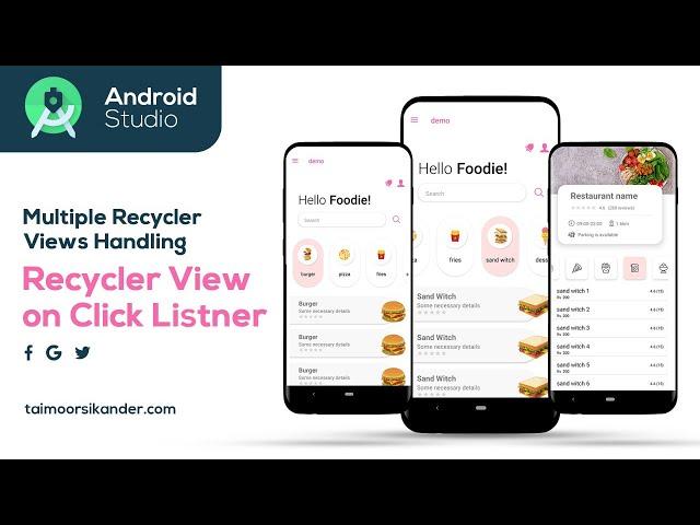 Recyclerview in Android Studio | Recyclerview Android