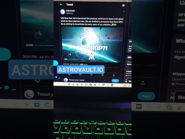 COSMOS $ATOM ECOSYSTEM: ASTROVAULT DEX #AIRDROP #passiveincome #cosmoshub