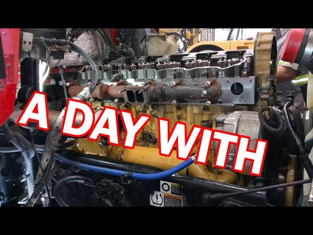 A Day With A Diesel Engine Mechanic. A Day in the Life of a Cat Tech.