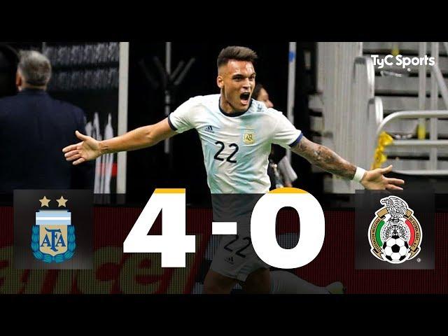 ARGENTINA 4-0 MÉXICO (Lautaro Martínez x3 y Paredes -Penal-)