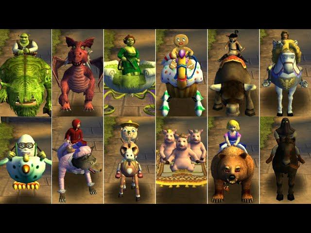 Shrek Smash n' Crash Racing // All Playable Characters
