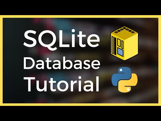 Creating an Interactive SQLite Database in Python Tutorial for Beginners (2021)