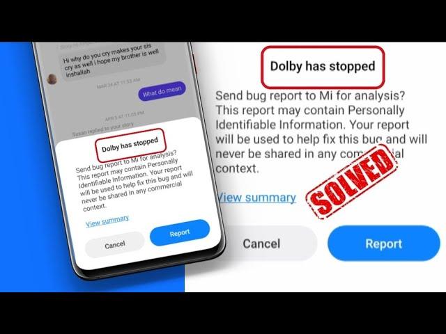 Dolby has stopped Working on Xiaomi(MiUi13)