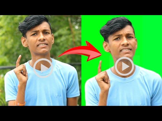 How To Convert Normal Video To Green Screen Video in Mobile - Green Screen Video Kaise Banaye