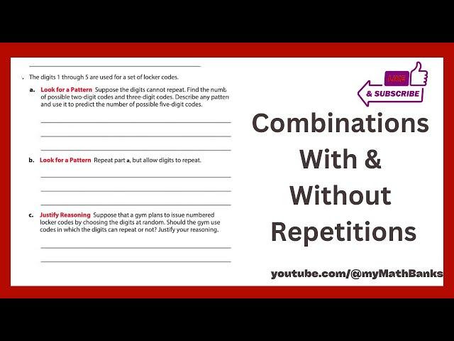 Combinations With & Without Repetitions