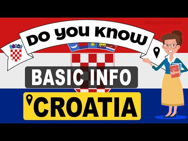 Do You Know Croatia Basic Information | World Countries Information #43- General Knowledge & Quizzes