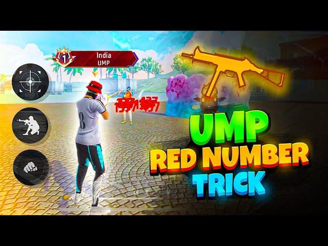 God Level [ Ump ] Headshot Trick | Only Red Numbers Trick +  Headshot Settings