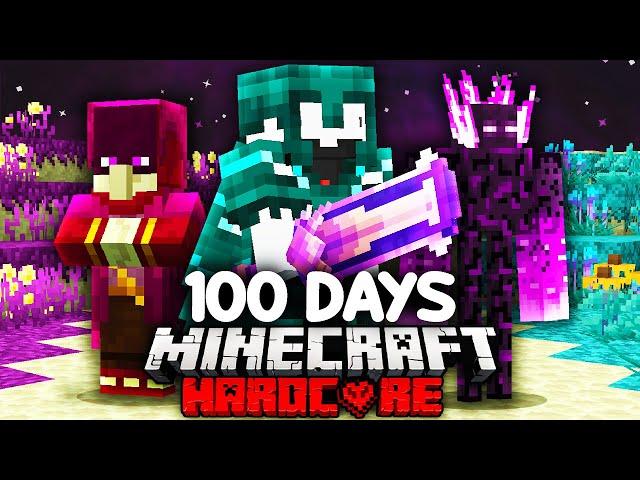 I Survived 100 Days in the Custom END in Minecraft...