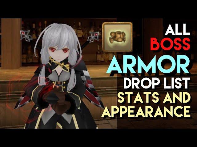 Toram Online: All Boss Armor Drop List | Stats and Appearance | chae_