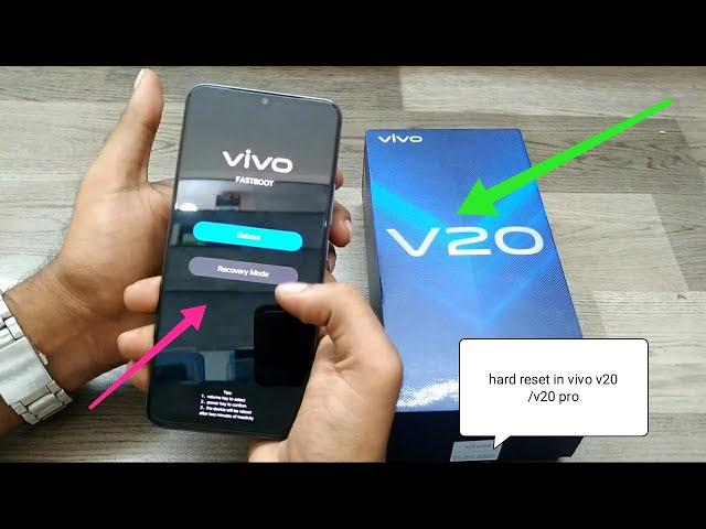 How to Hard Reset in VIVO V20 /VIVO V20 pro | Master Format VIVO V20 vivo v20 | Recovery Mode