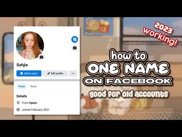 how to one name old and new Facebook account 2023 (safe!) || RPW tutorials