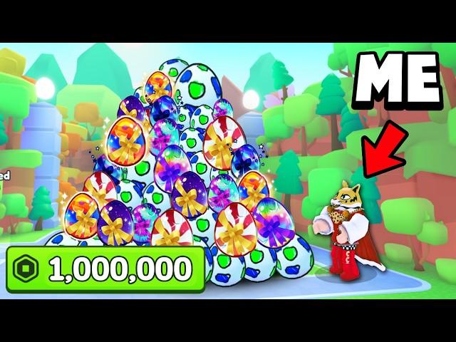 I Spent 1 MILLION ROBUX on Pet Sim 99 Eggs and Hatched…