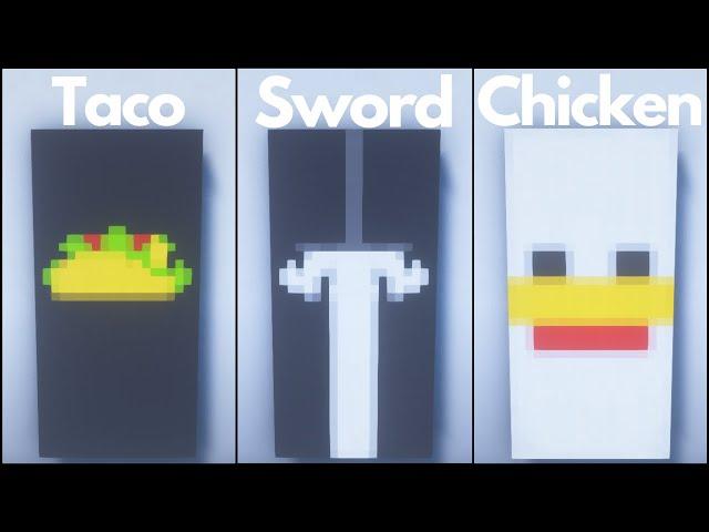 Minecraft: 10 Cool Banner Designs (Tutorial)