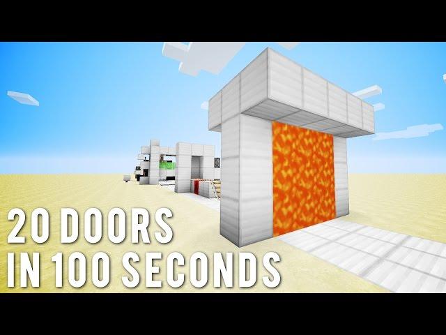 Minecraft: 20 More Doors In 100 Seconds