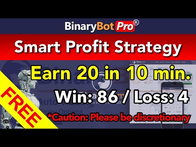 Binary Bot | Smart Profit Strategy | Free Download (2021) #BinaryBotPro