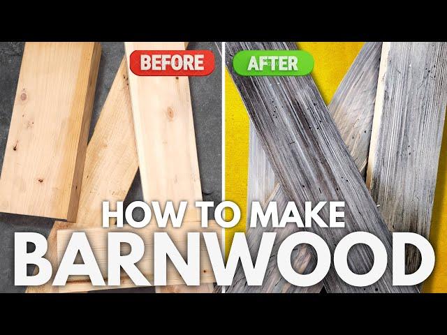 How To Make Your Own Barnwood and Age Wood EASY Techniques!