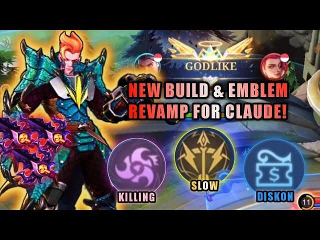 KALIAN BINGUNG DENGAN EMBLEM REVAMP? INI GW KASIH SETINGAN EMBLEM TERBAIK CLAUDE & BUILDNYA! | MLBB