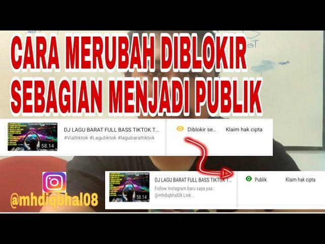 Cara merubah diblokir sebagian menjadi publik atau logo hijau