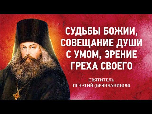 12 Судьбы Божии, Совещание души с умом, Зрение греха своего  — Аскетические опыты Т2 — Брянчанинов